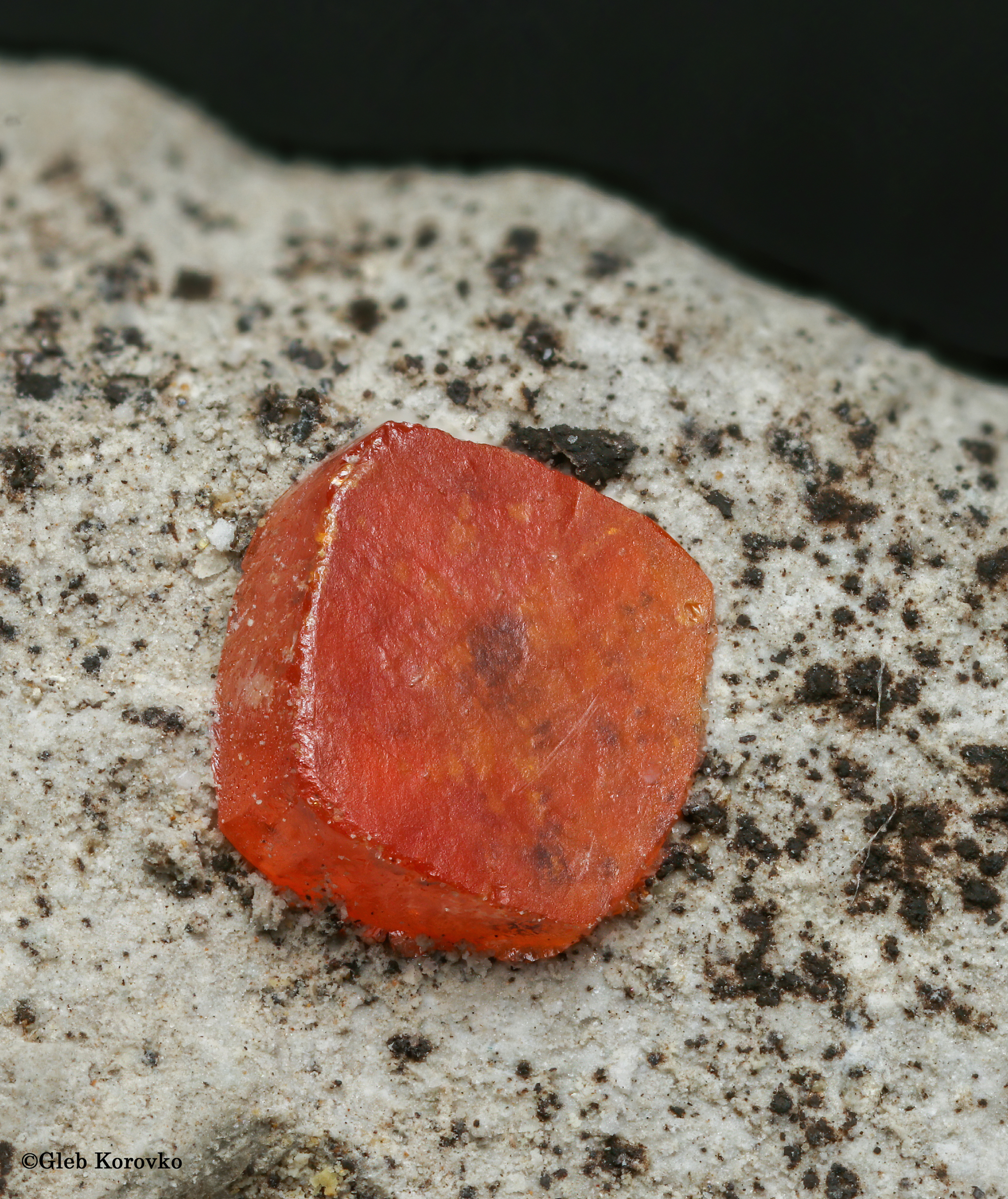 Wulfenite - My, The photo, Macro photography, Collection, Minerals