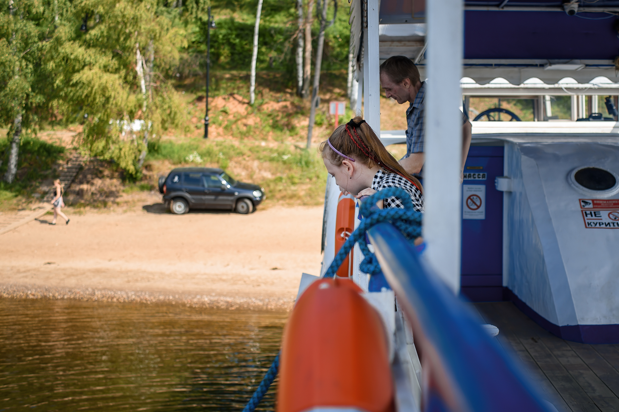 Summer walk)) - My, Summer, The photo, Volga river, Tutaev, Children, Motor ship, Longpost, City walk