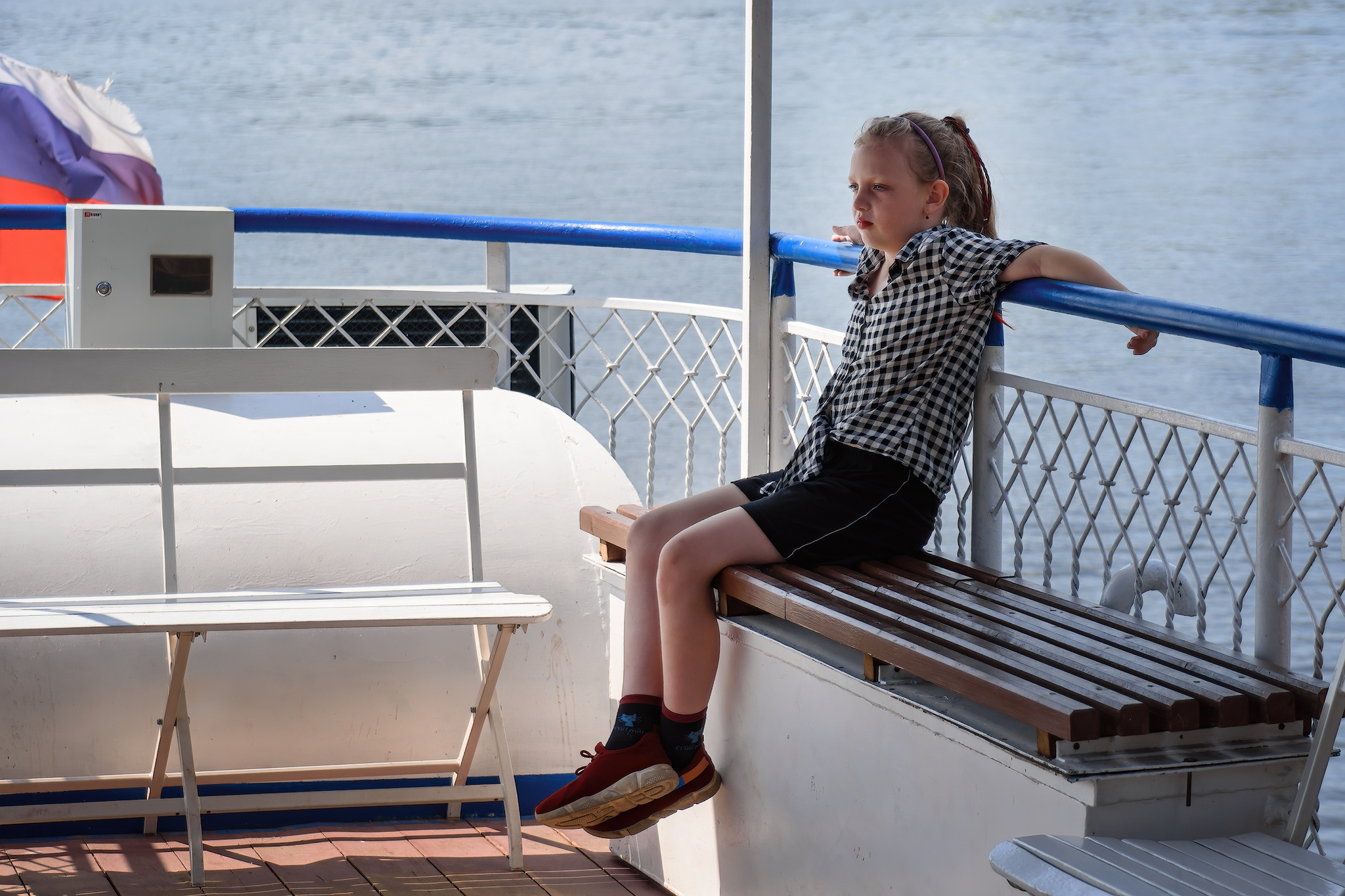 Summer walk)) - My, Summer, The photo, Volga river, Tutaev, Children, Motor ship, Longpost, City walk