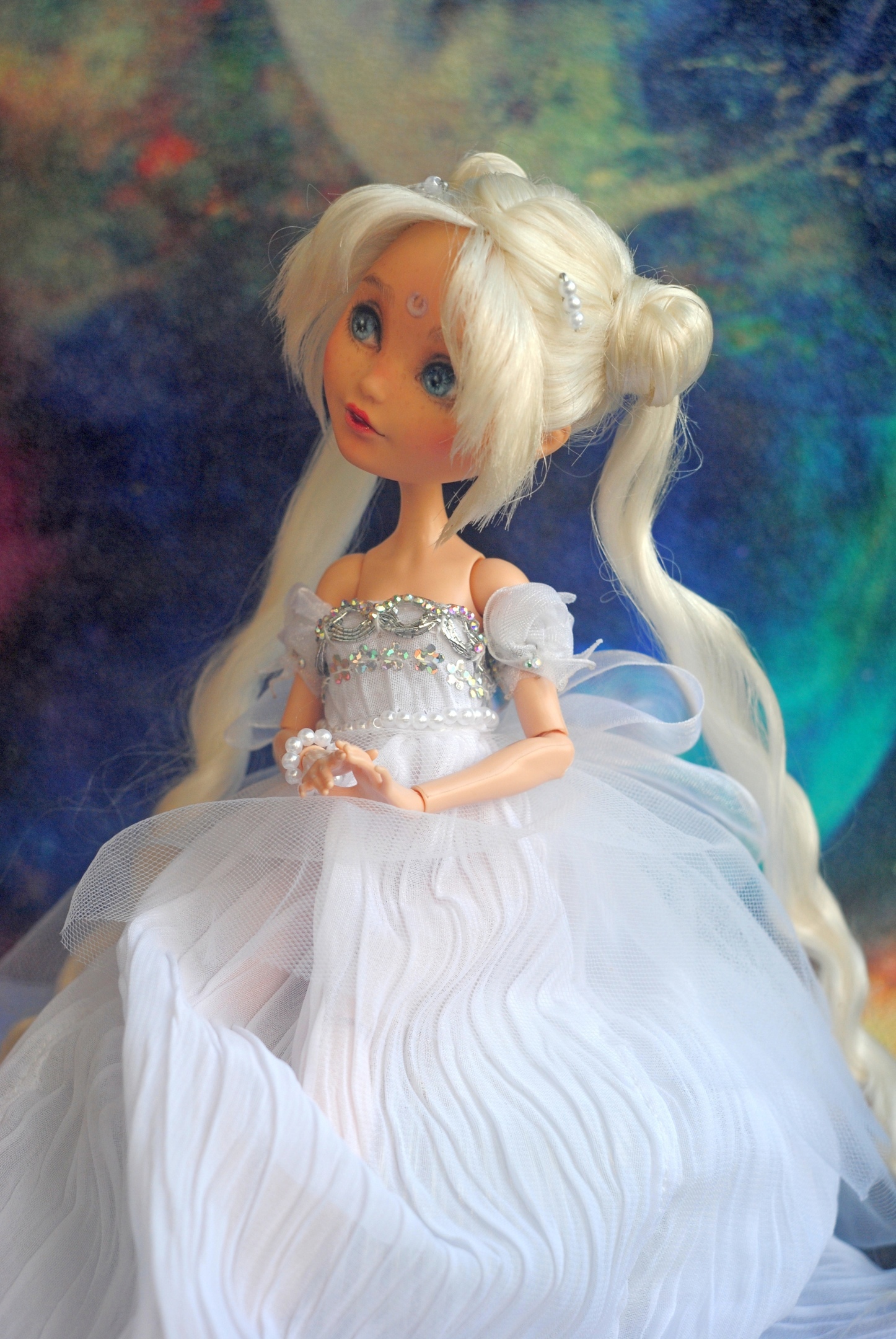 Sailor Moon or Serenity in the form of a do-it-yourself doll - My, Doll, Handmade, Art, Sailor Moon, Ooak, Collecting, Anime, Video, Video VK, Longpost