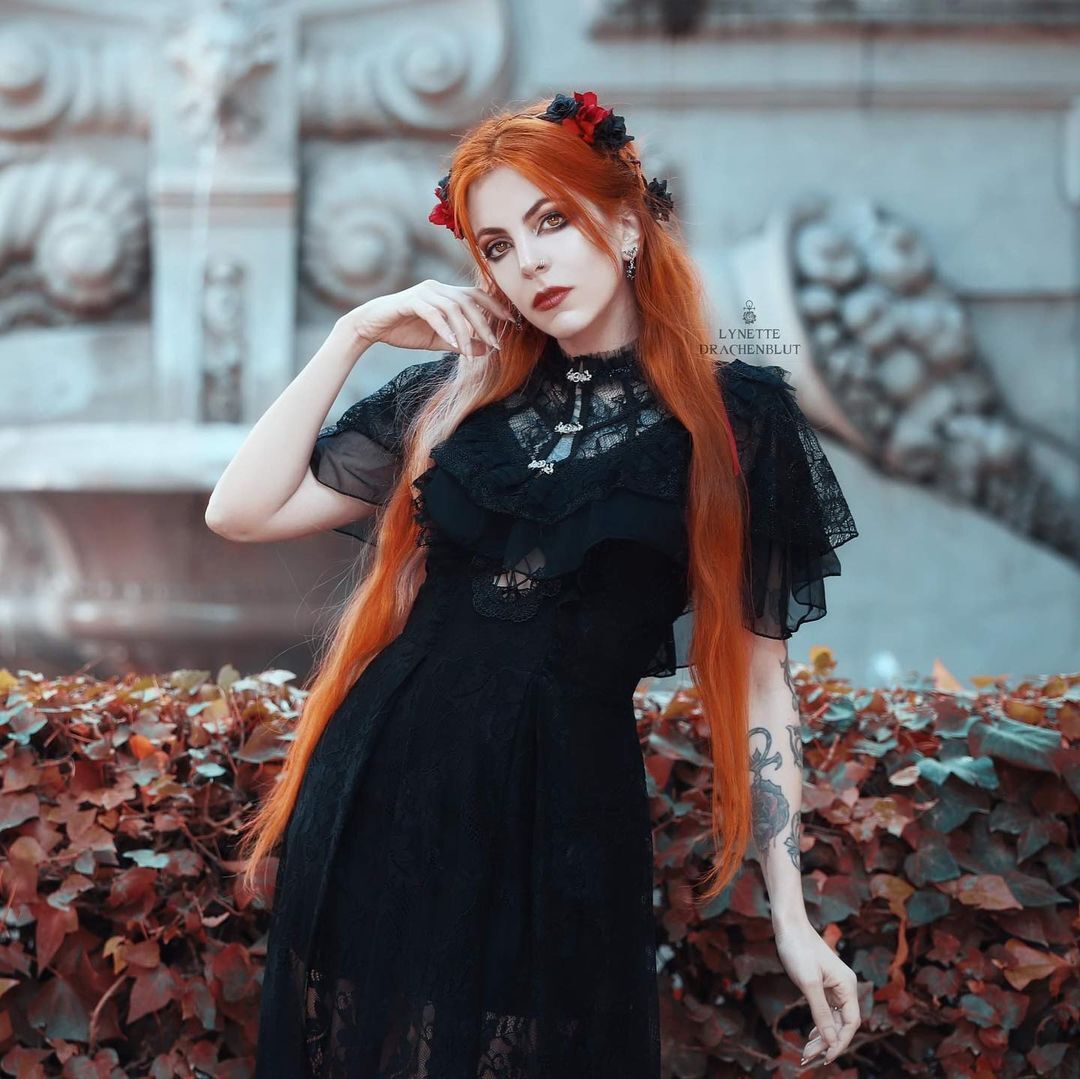 Lynette Drachenblut - Lynette Drachenblut, Girls, The photo, Models, Goths, Informals, Longpost