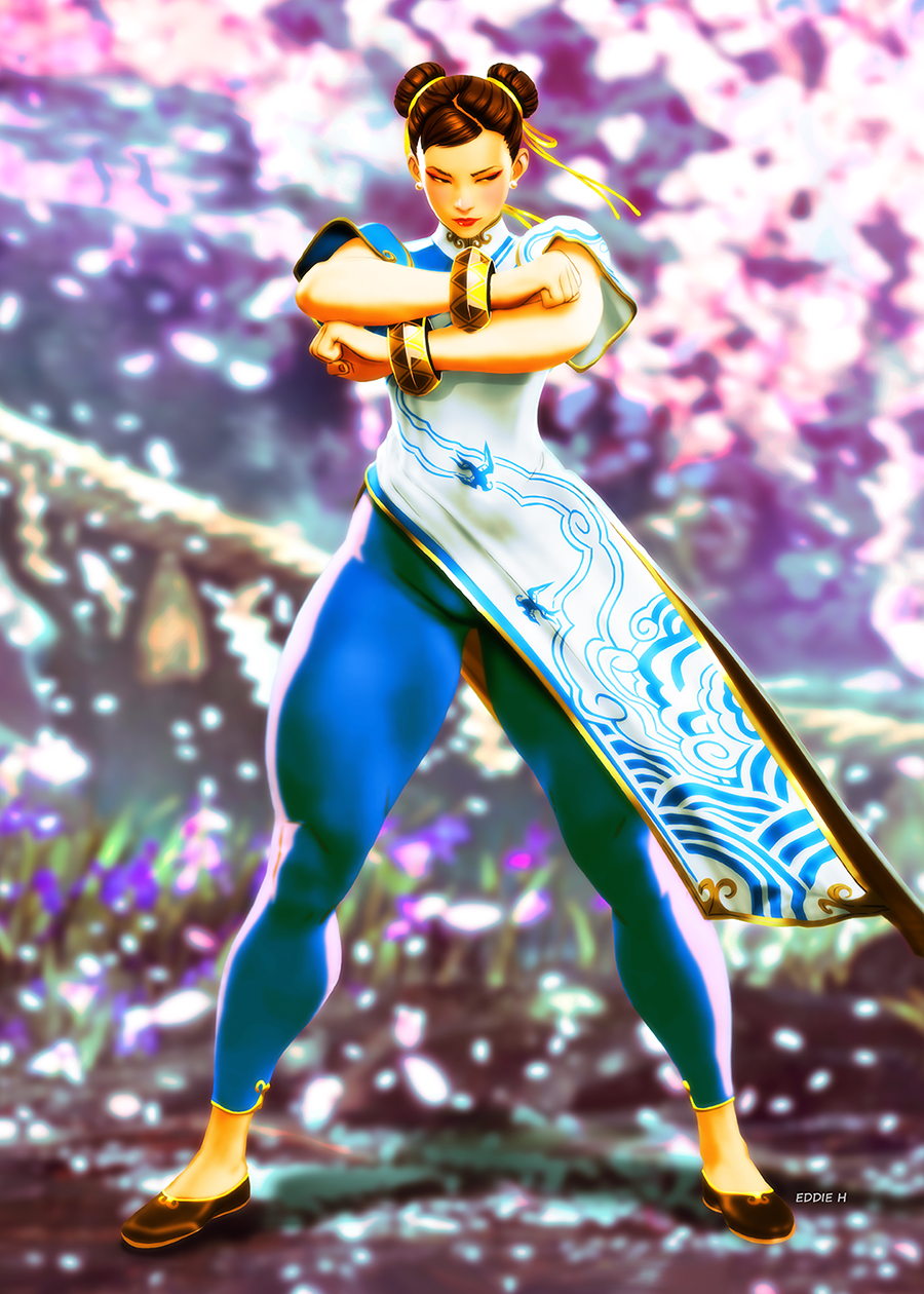 Chun-Li - Eddieholly, Chun-Li, Street fighter, Street Fighter VI, Art, Muscleart, Girls, Strong girl