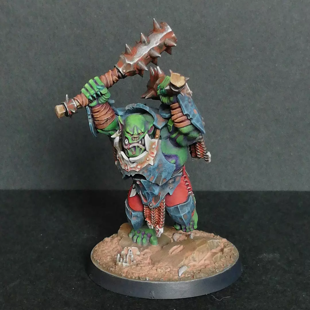 Thugg - My, Wh miniatures, Wh painting, Warhammer underworlds, Warhammer, Warhammer: age of sigmar, Orcs, Painting miniatures, Longpost