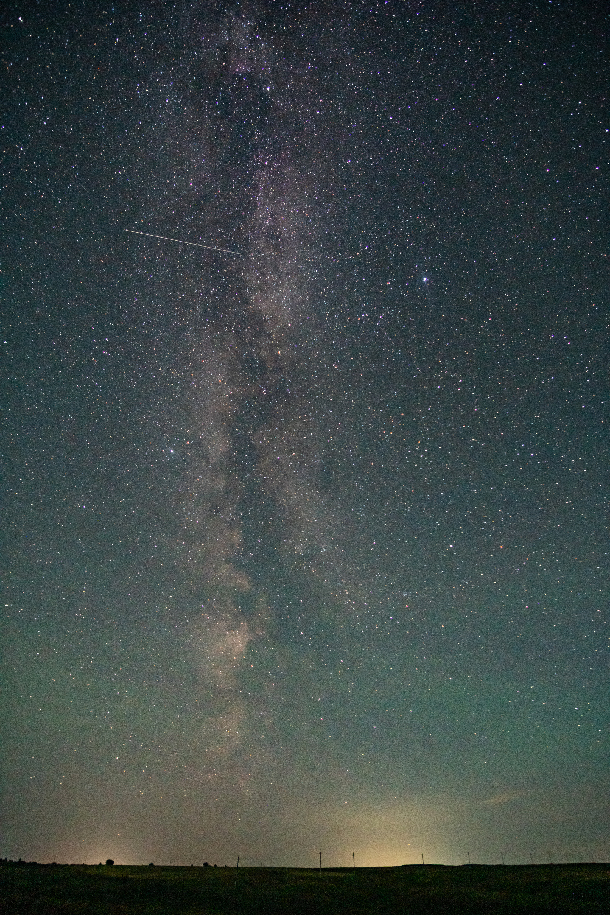 Own glow of the atmosphere. Chuvash Republic - My, Space, Milky Way, Starry sky, Atmosphere, Chuvashia, Sony, Longpost