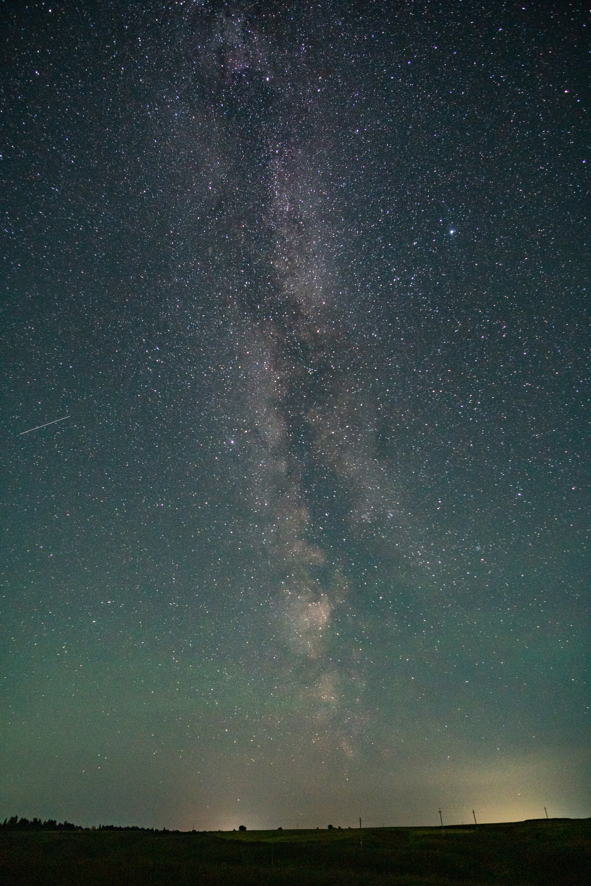 Own glow of the atmosphere. Chuvash Republic - My, Space, Milky Way, Starry sky, Atmosphere, Chuvashia, Sony, Longpost