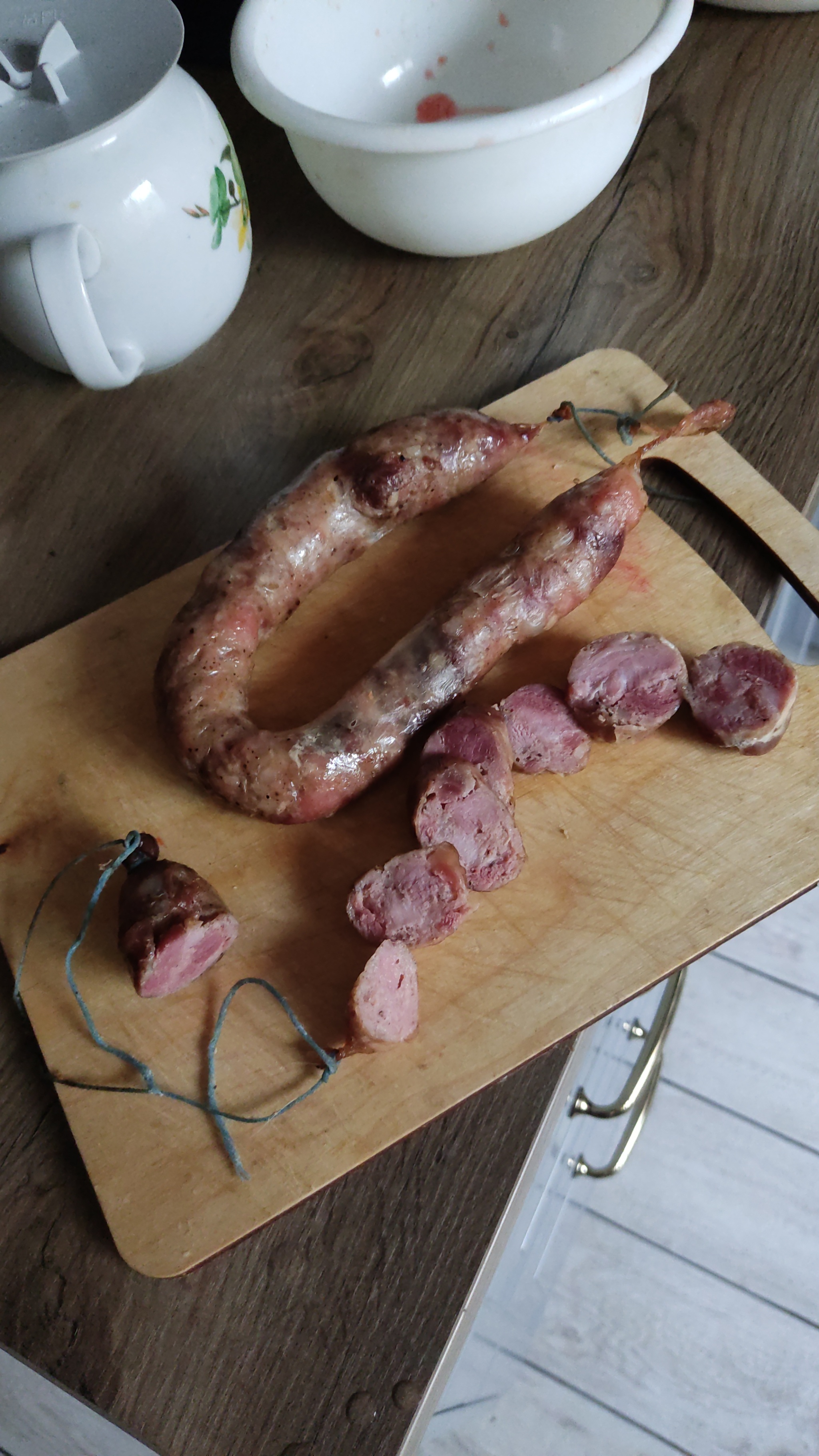 homemade sausage - My, Meat, Recipe, Krakow sausage, Beer snack, Longpost