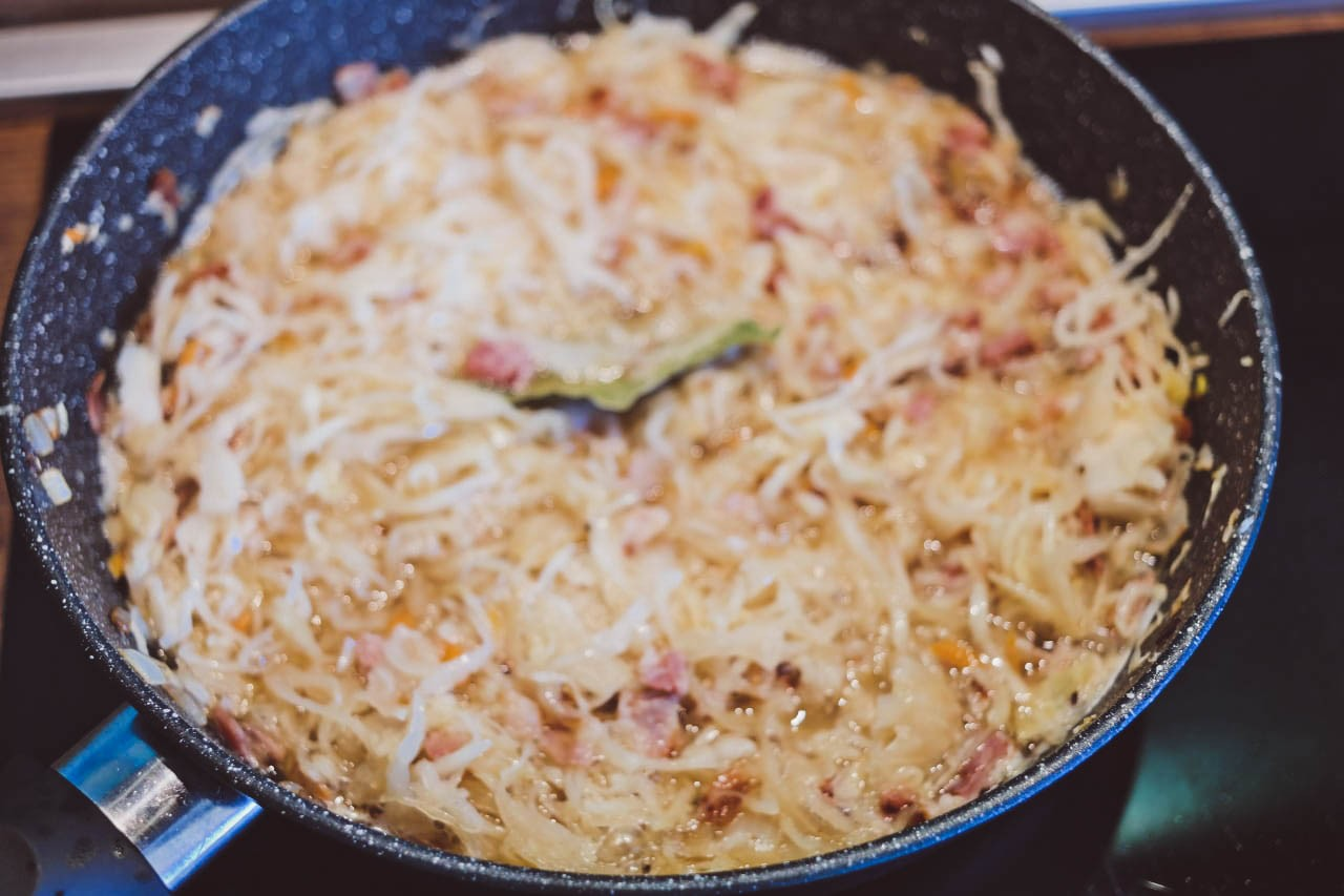 Cabbage stewed in beer and some potatoes - My, Yummy, Dinner, Beer, Dinner, Longpost, Recipe