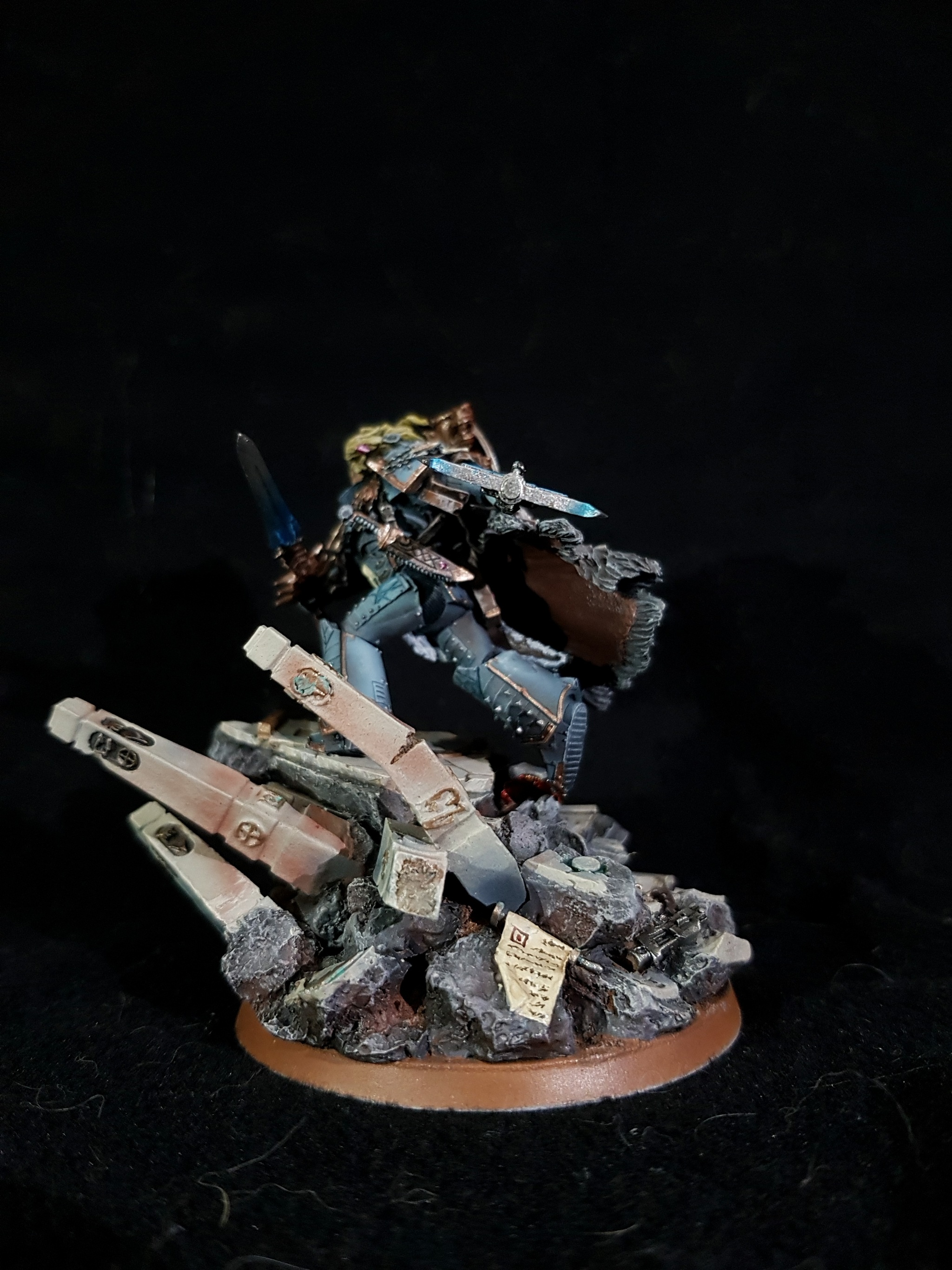 Leman Russ, Wolf King, Primarch of the VI Legion - My, Warhammer 40k, Painting miniatures, Adeptus Astartes, Modeling, Wh miniatures, Stand modeling, Longpost