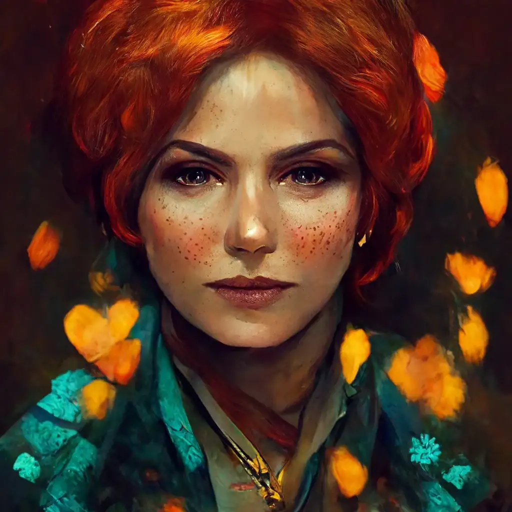 The MidJourney neural network generated its own versions of Geralt, Triss and Yennefer from the Witcher universe - Нейронные сети, Witcher, Triss Merigold, Yennefer, Art, Longpost, Midjourney