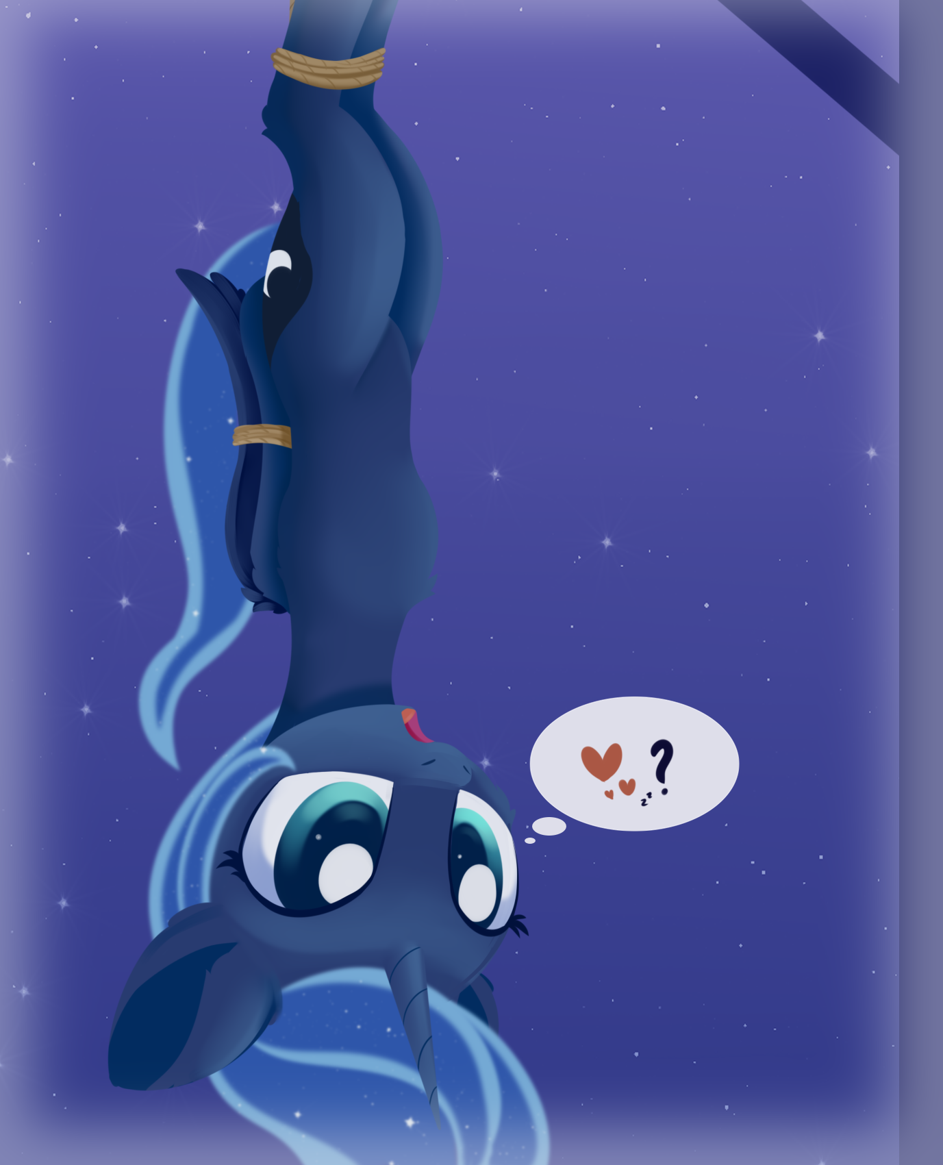 hangs up - My little pony, Princess luna, Dusthiel