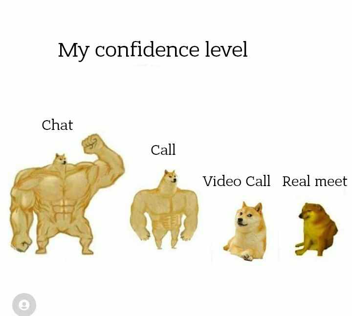 My confidence level: - Picture with text, Memes, Doge