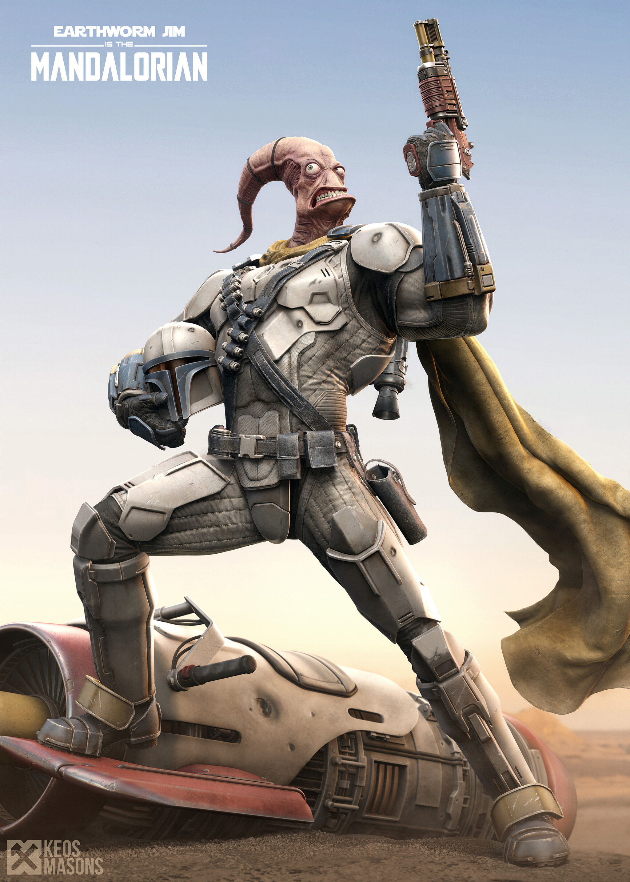 Earthworm Jim is the Mandalorian | Пикабу