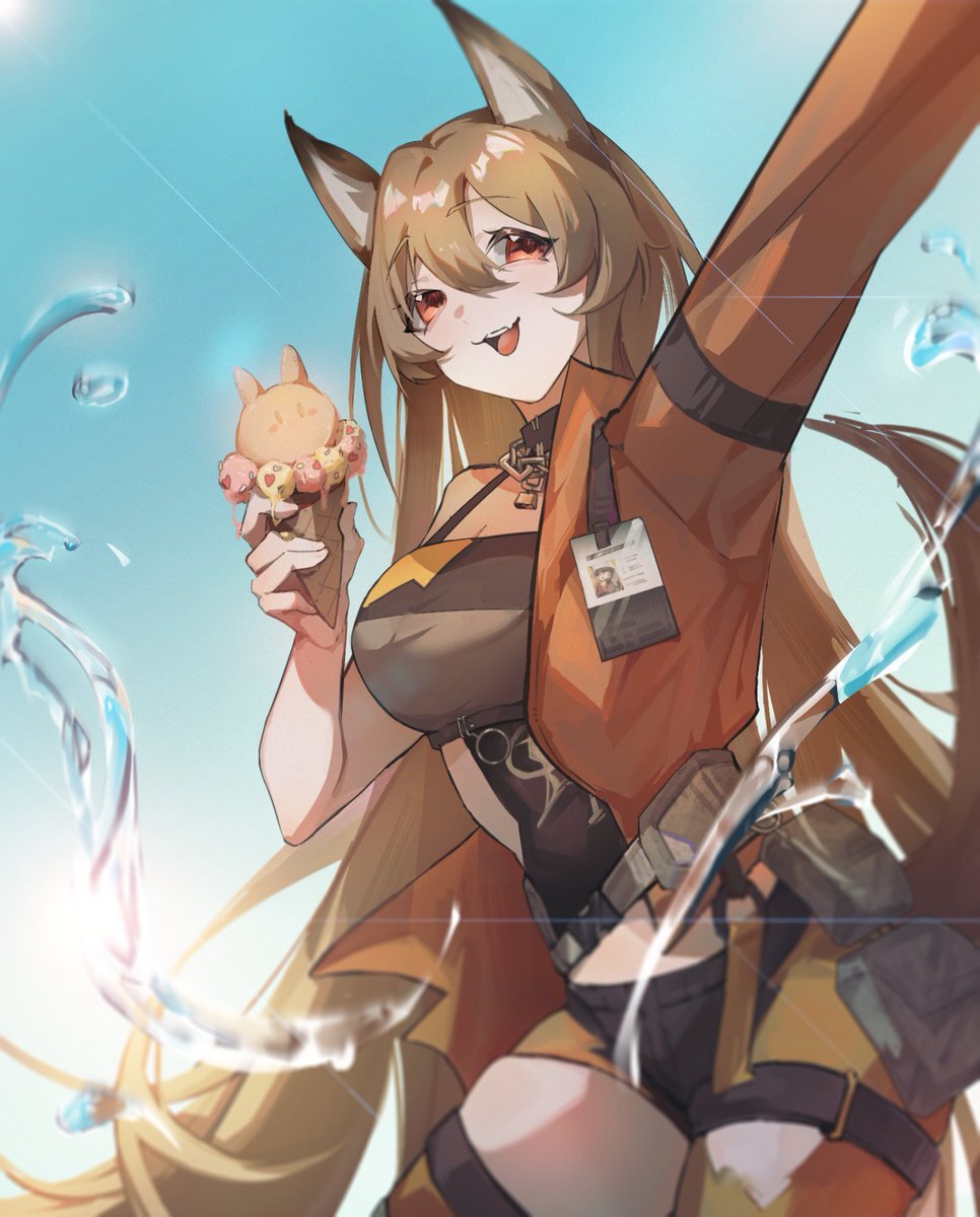 Arknights operators - Anime, Anime art, Arknights, Poziomka, Ling, Ceobe (Arknights), Theresa (Arknights), Surtr, Dusk (Arknights), Suzuran, Gavial, Rosmontis, Video, Vertical video, Longpost, W (Arknights)