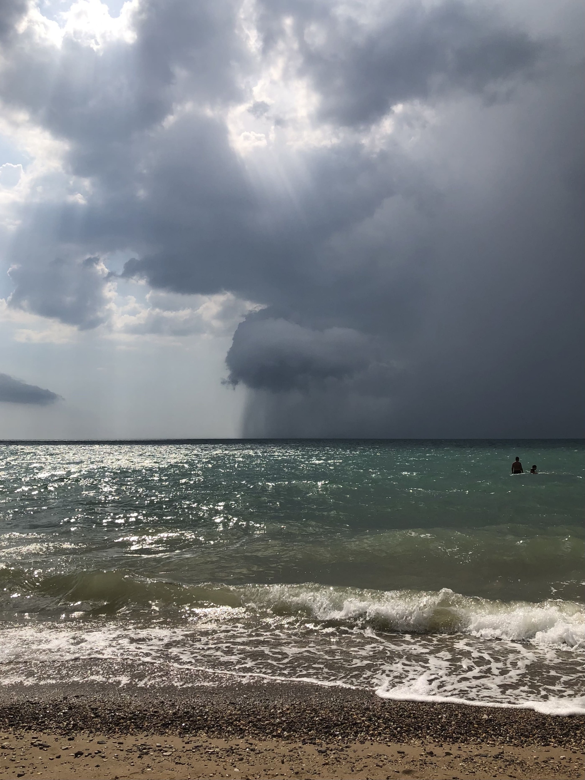 5 minutes before rain - My, Nature, The nature of Russia, Crimea, Sea, Vacation, Black Sea, Longpost