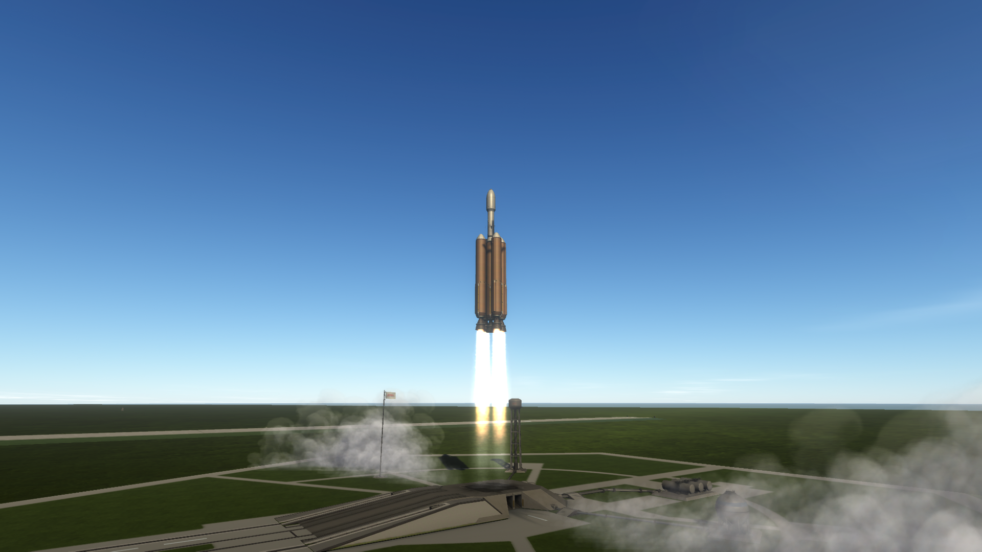 How I launched ABOB-1O into orbit - My, Rocket launch, Spaceship, Kerbal space program, Rss, Video game, Simulator, Space simulator, Games, Space, GIF, Longpost