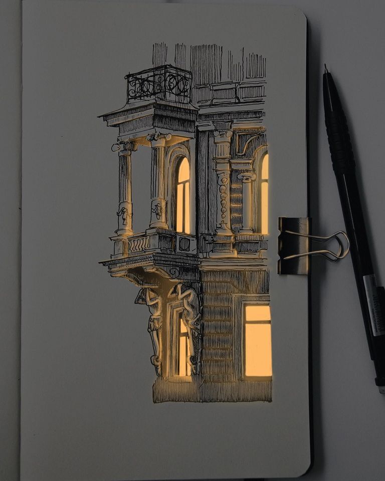 Picture - Drawing, Light, Window, Repeat