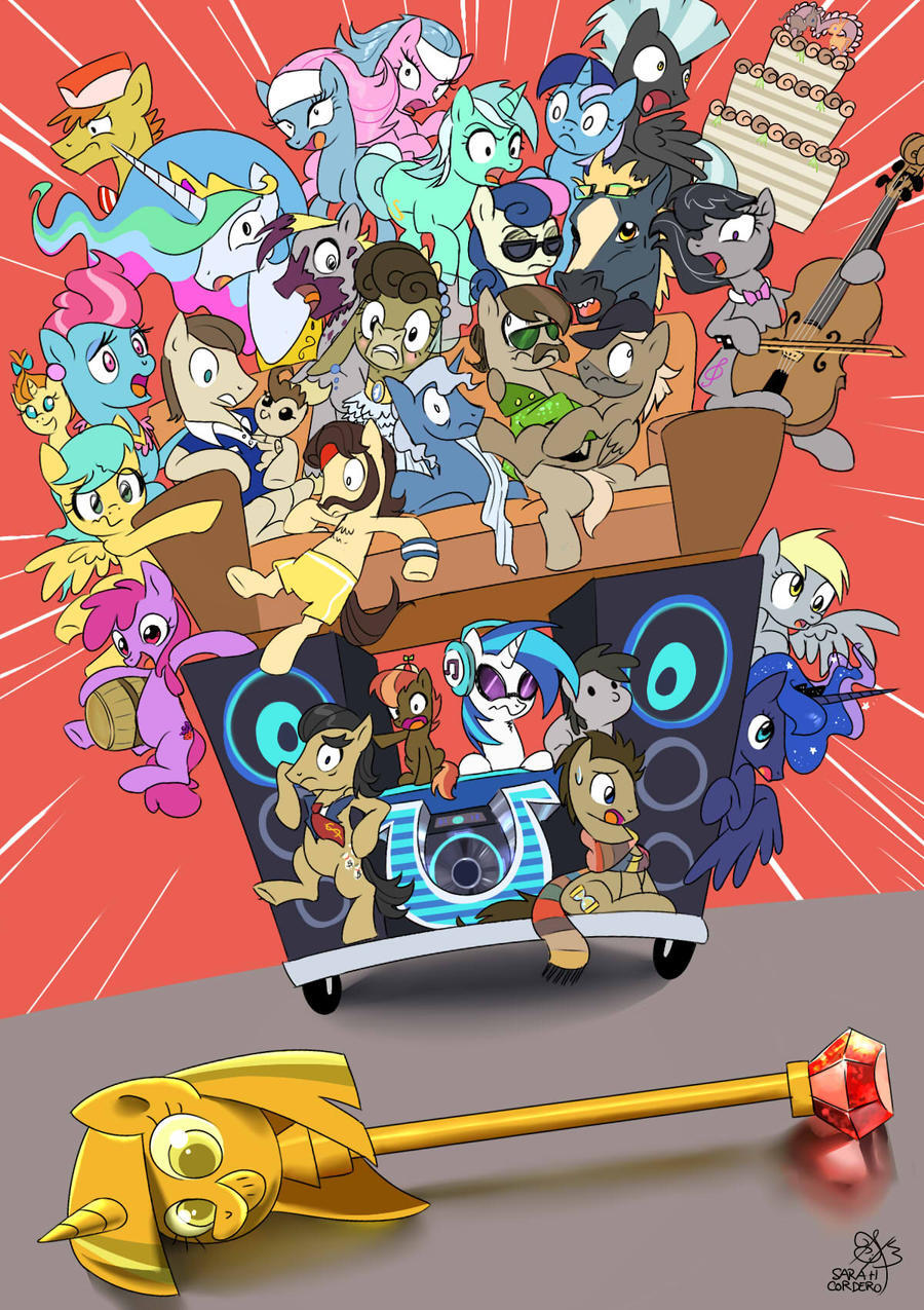 Ponyashny evening: Back to basics, day 13 - My little pony, Mlp_evening, Vinyl scratch, Doctor Whooves, Filthy Rich, Button Mash, Princess luna, Princess celestia, Derpy hooves, Berry punch, Octavia melody, Mrs Cake, Lyra heartstrings, Bon bon, Minuette, Soarin, Matilda, Lotus Blossom, Aloe, Sunshower Raindrops