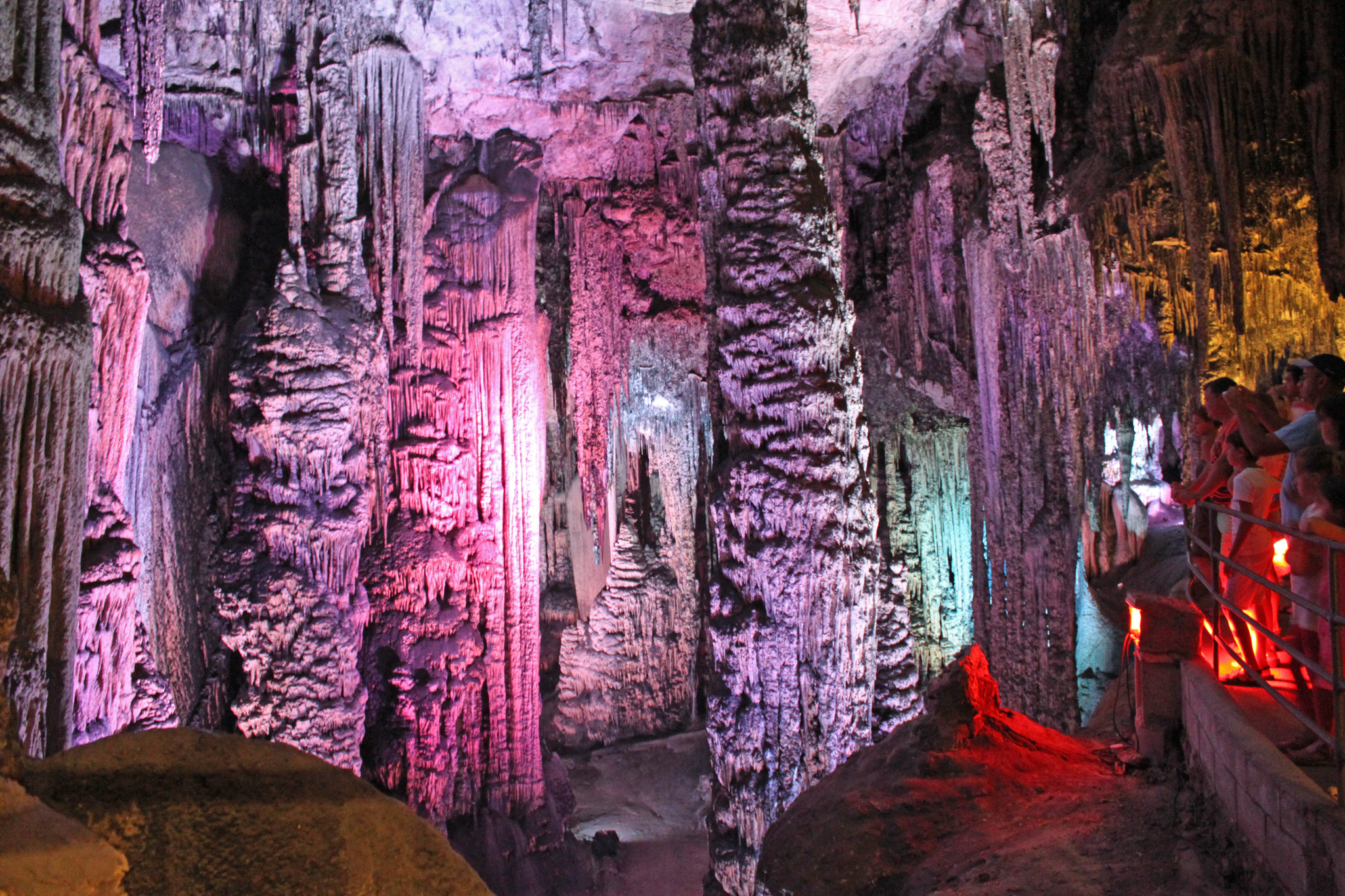 Mallorca Arta caves - My, Majorca, Caves, Excursion, Stalactites and stalagmites, Backlight, Longpost