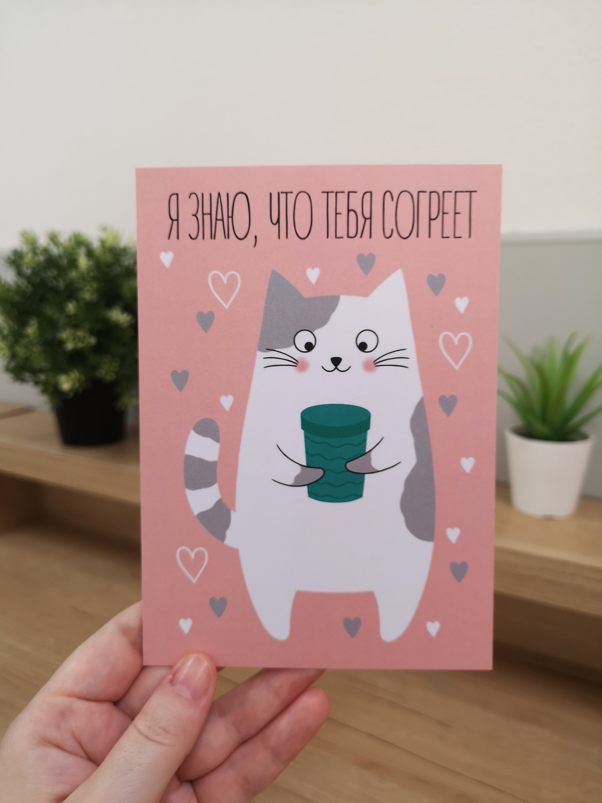 Postcards for coffee lovers - My, cat, Postcard, Coffee, Longpost