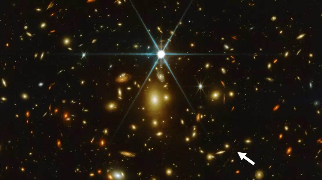 The James Webb telescope photographed a star at the edge of the universe - the light from it went to the Earth for almost 13 billion years - Astronomy, Universe, James Webb Telescope, Stars, Starry sky, Lord of the Rings