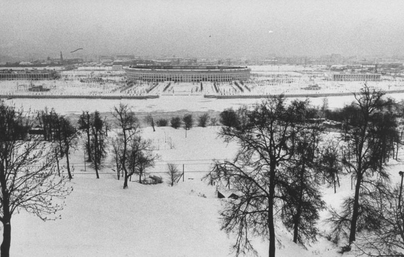 MOSCOW AND MUSCOVITES IN THE WINTER OF 1959 - the USSR, 50th, Old photo, Longpost, Black and white photo, Moscow