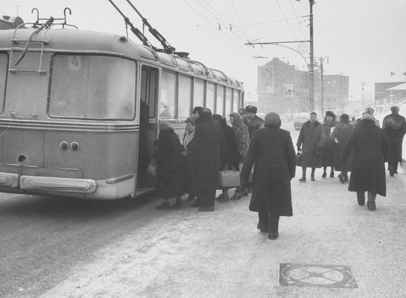 MOSCOW AND MUSCOVITES IN THE WINTER OF 1959 - the USSR, 50th, Old photo, Longpost, Black and white photo, Moscow