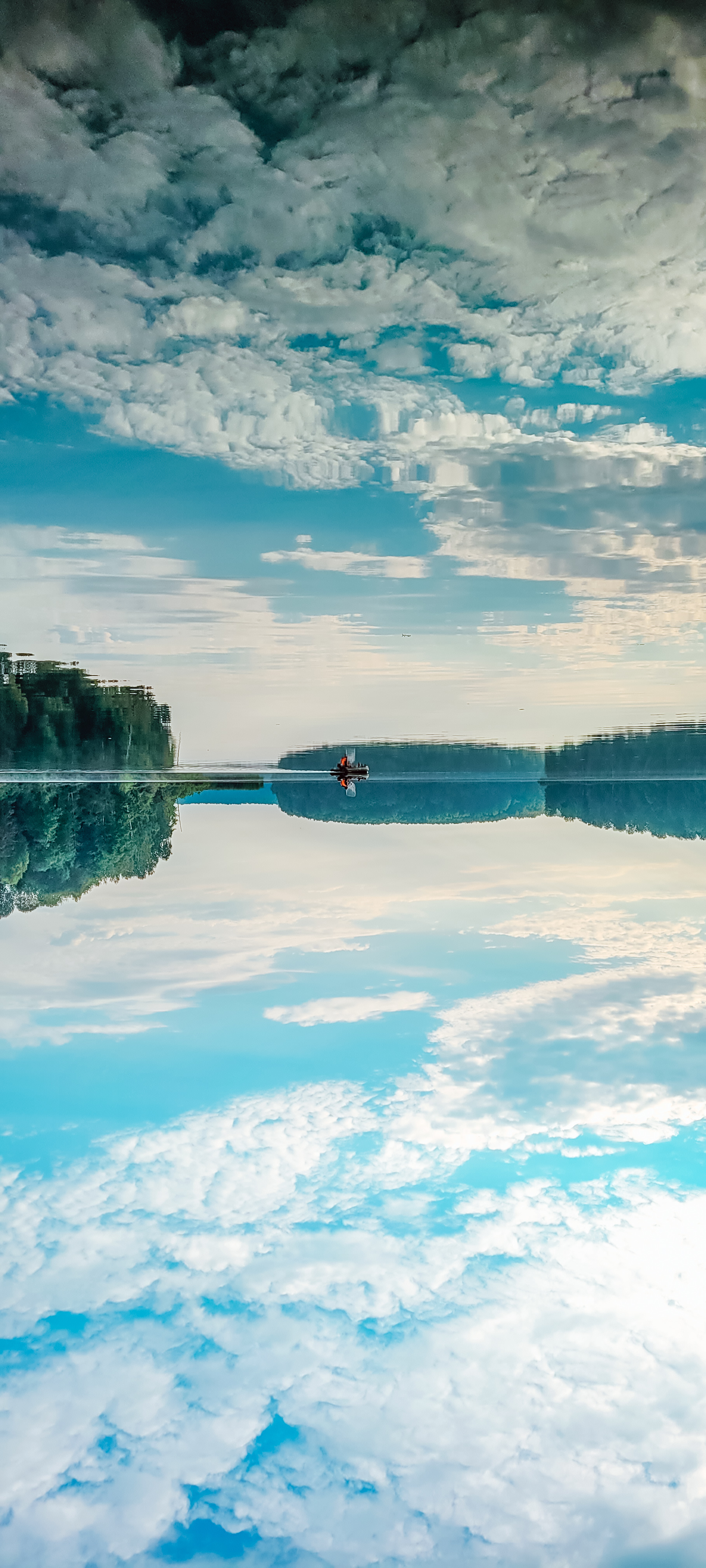 Отражение лета - Моё, Мобильная фотография, Природа России, Путешествие по России, Река, Небо, Смоленская область, Длиннопост