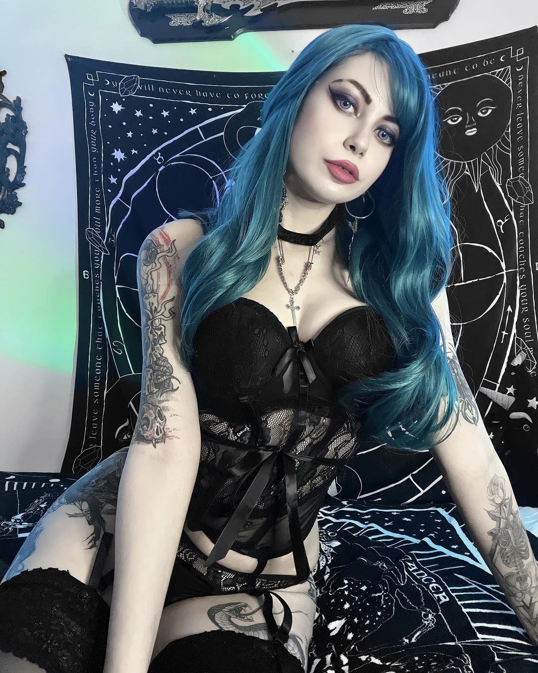 Goth Babes Compilation - NSFW, Goths, Girls, Gothic, A selection, Erotic, Underwear, Girl with tattoo, Neckline, Longpost