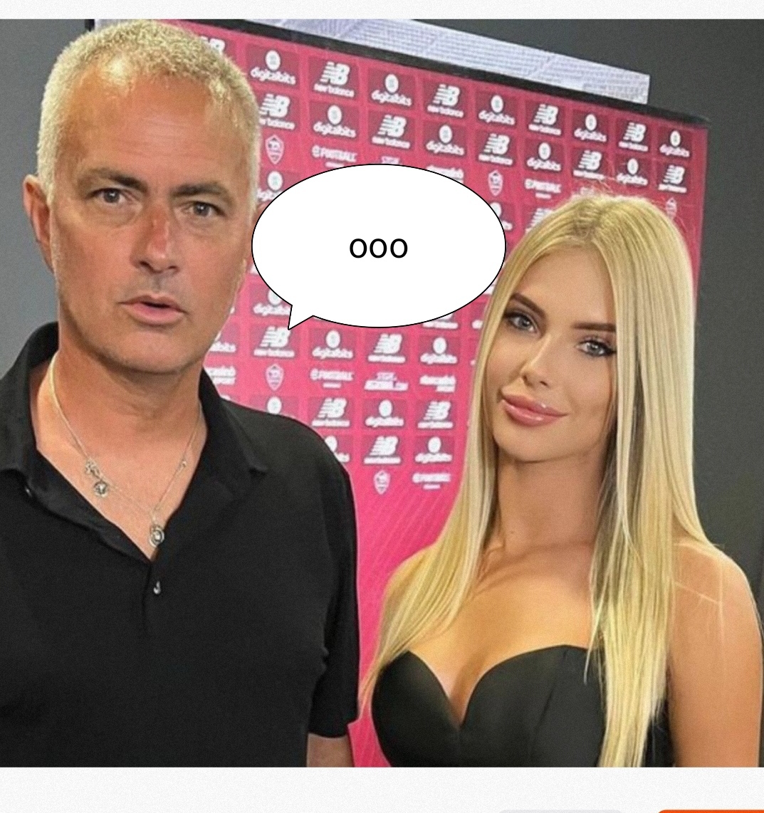 Mourinho with Ukrainian presenter - My, FC Roma, Football, Longpost