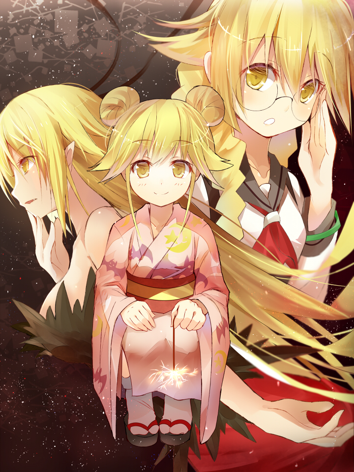 Ошино - Anime Art, Аниме, Shinobu Oshino, Bakemonogatari, Вампиры, Monogatari series