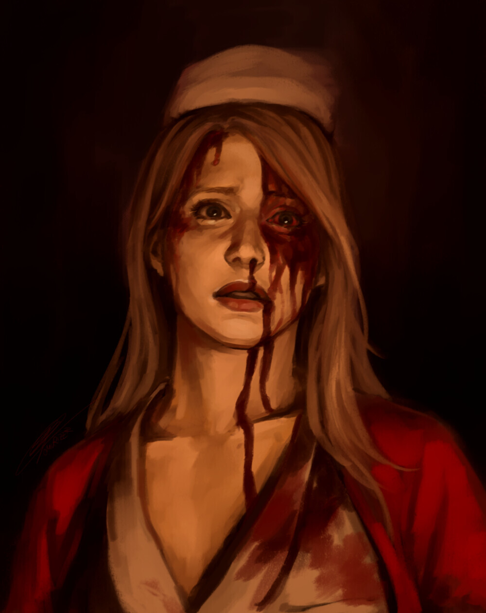 S I L E N T   H I L L - Рисунок, Игры, Silent Hill, Silent Hill 2, Silent Hill 3, Lisa Garland, Heather Mason, Девушки, Парни, Арт, Длиннопост, James Sunderland