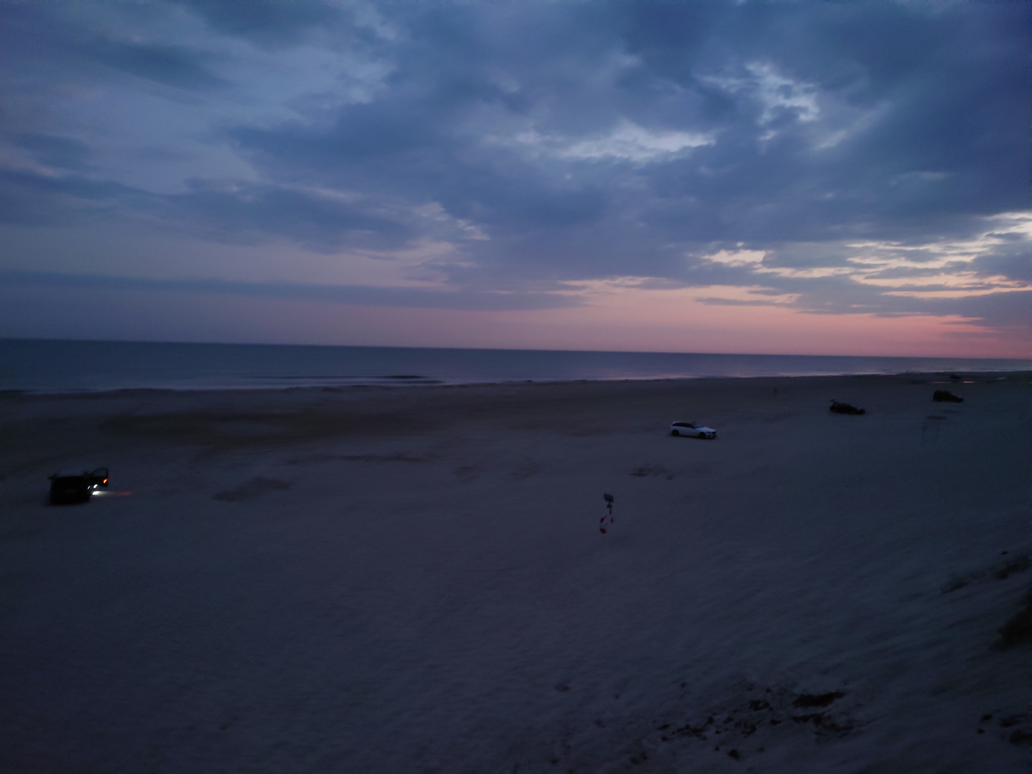 Dawn on the North Sea - My, Sea, Denmark, Beach, dawn, Vacation, Wave, Sand, Longpost, The photo