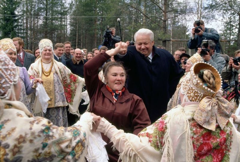 1996. VOTE OR LOSE TOUR - Russia, 90th, Old photo, Longpost, Boris Yeltsin, 1996, Politics