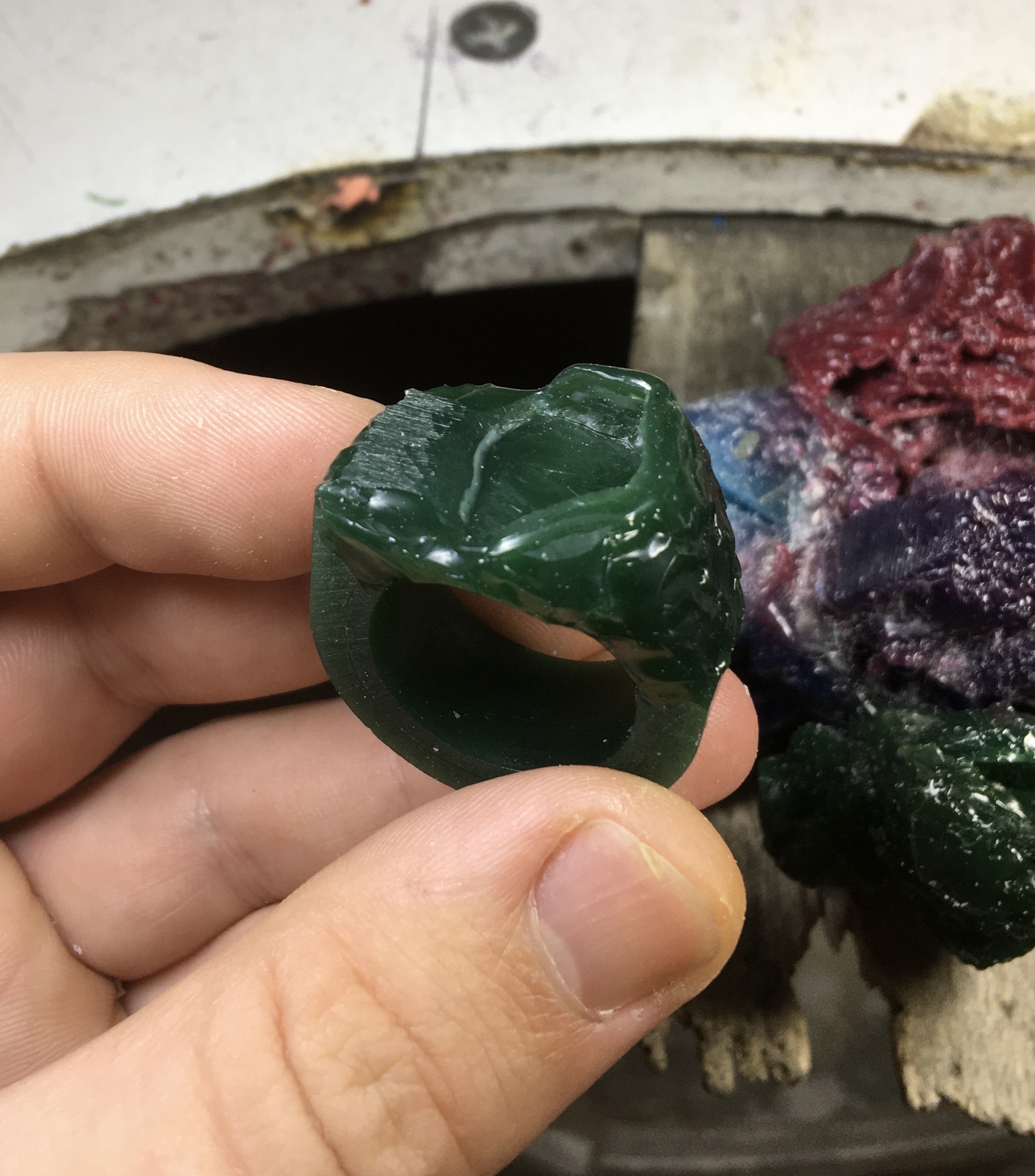 Jewelry underground: Carrion - My, Garnet, Handmade, Ring, Patina, With your own hands, Needlework with process, Casting, Underground, Wax, Mat, Longpost