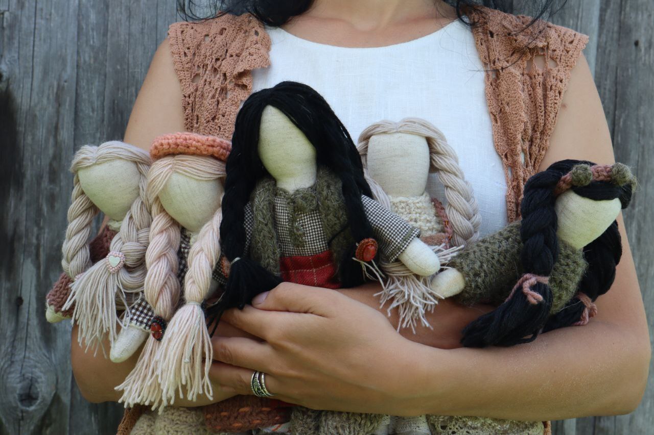 Our dolls. For your judgment - My, Doll, Toys, Decoration, Needlework, Needlework without process, Arms, Straight arms, With your own hands, Handmade, Longpost, Soft dolls