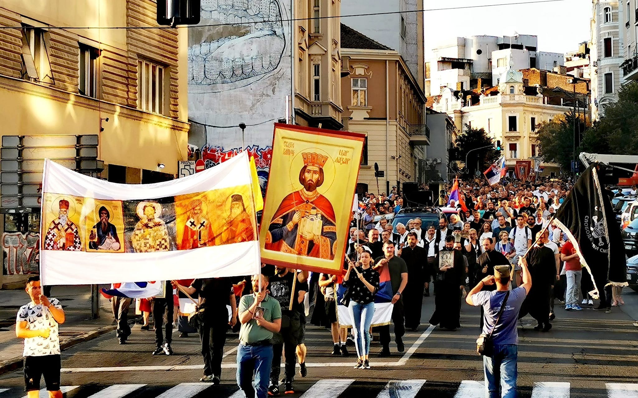 Continuation of the post Hands off our children!. Protest against the gay parade EuroPride in Belgrade» - Politics, Serbia, news, Media and press, European Union, Belgrade, Protest, Procession, Poster, Icon, Church, Orthodoxy, Video, Reply to post, Longpost