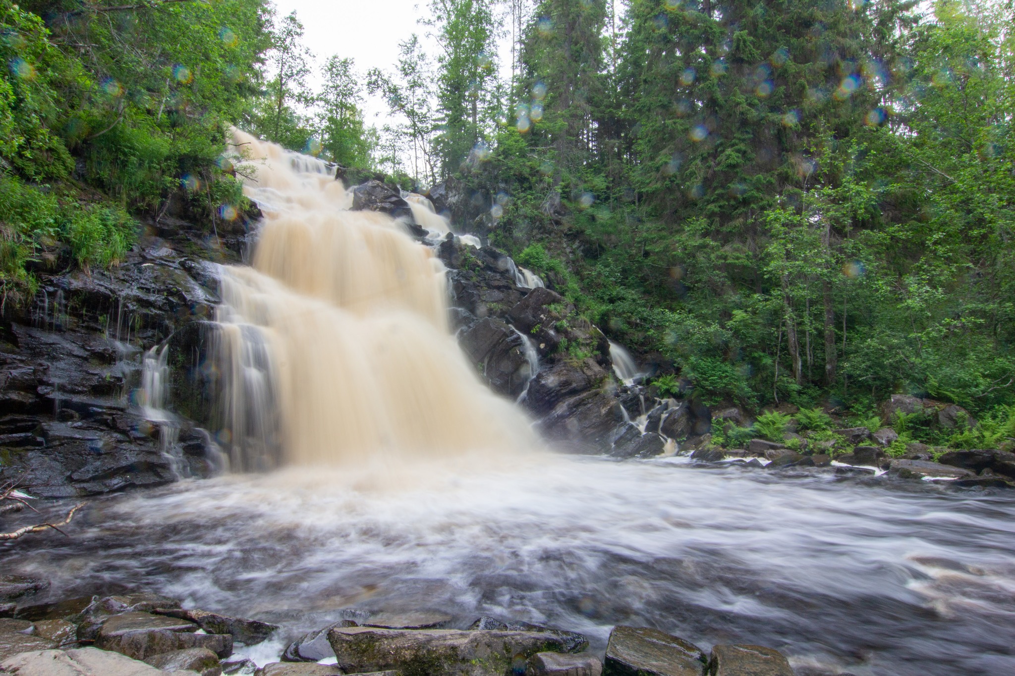 Водопады Карелии - Моё, Фотография, Водопад, Карелия, Длиннопост