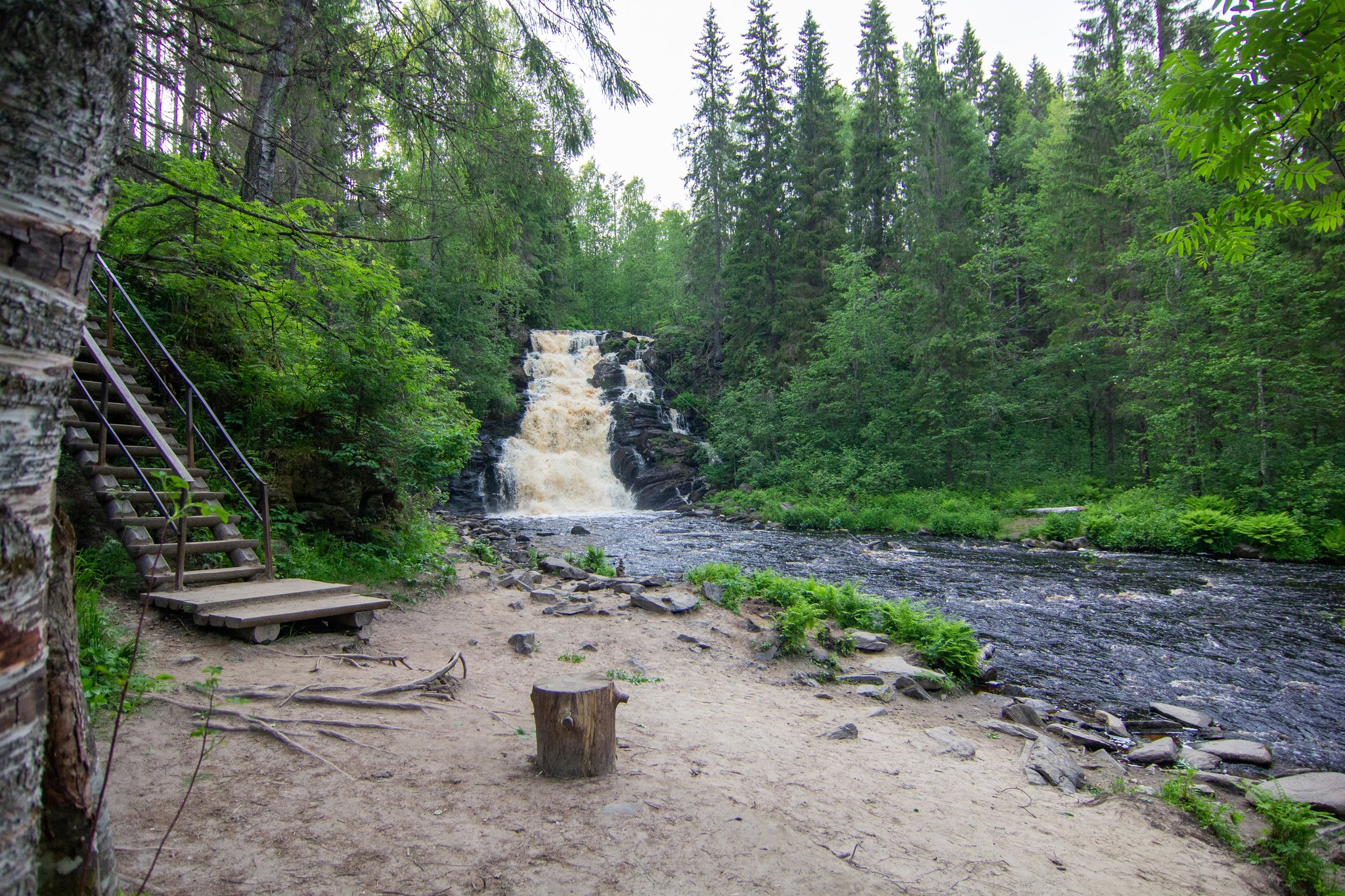 Водопады Карелии - Моё, Фотография, Водопад, Карелия, Длиннопост