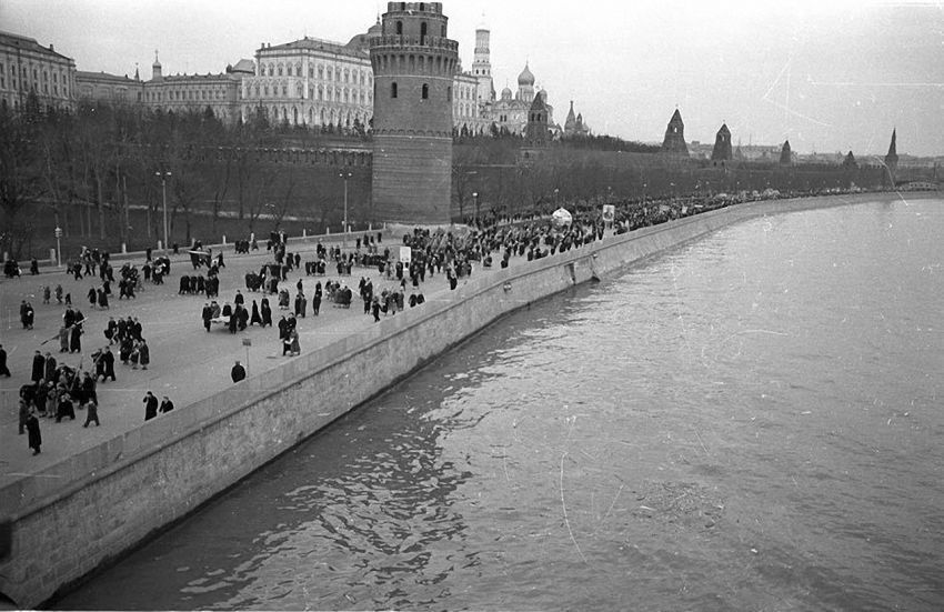 1950s MOSCOW AND MUSCOVITES - the USSR, 50th, Old photo, Longpost, Black and white photo