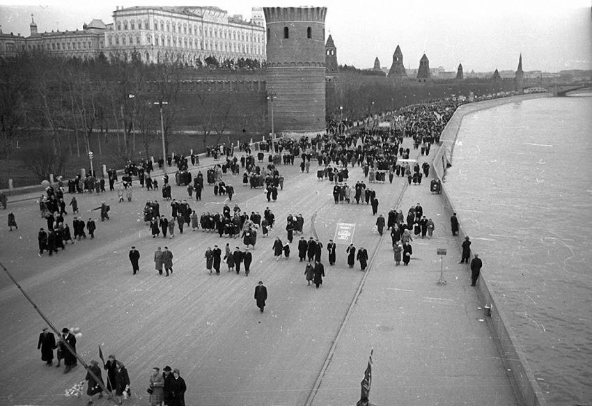 1950s MOSCOW AND MUSCOVITES - the USSR, 50th, Old photo, Longpost, Black and white photo