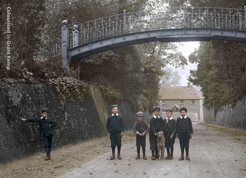 RESTORED COLOR IN THE PHOTO OF THE 19th CENTURY - Old photo, 19th century, Longpost, hippopotamus, Dog, Children