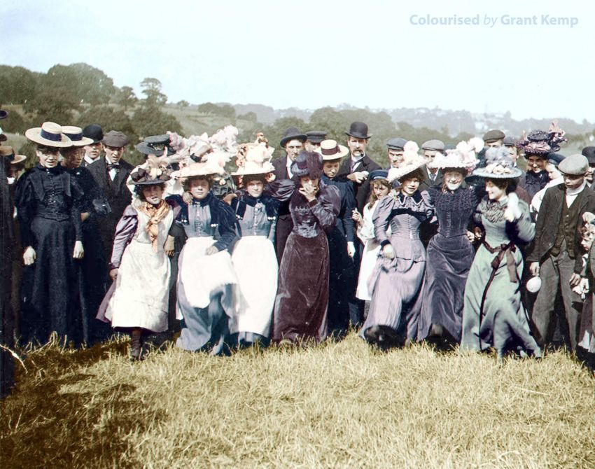 RESTORED COLOR IN THE PHOTO OF THE 19th CENTURY - Old photo, 19th century, Longpost, hippopotamus, Dog, Children