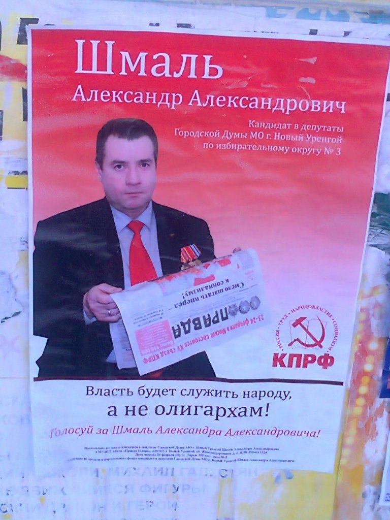 I vote for!) - Propaganda poster, Elections, Deputy candidate, Surname