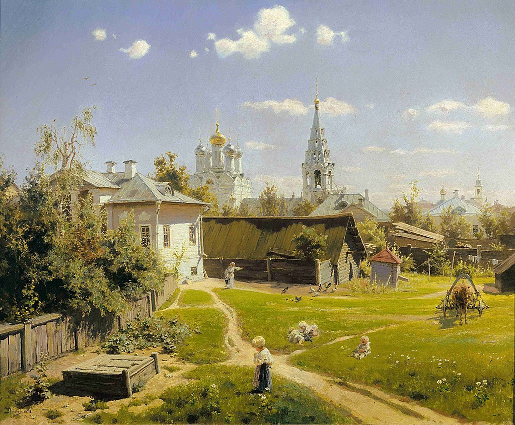 And in our yard... Mental paintings by the artist Polenov - My, Museum, Story, Painting, Painting, Art, Beginner artist, Longpost