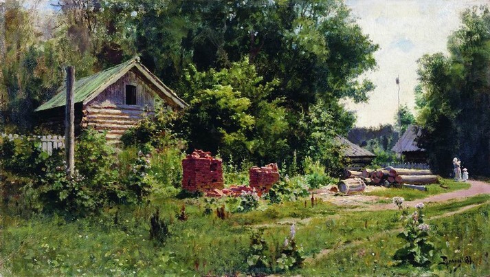 And in our yard... Mental paintings by the artist Polenov - My, Museum, Story, Painting, Painting, Art, Beginner artist, Longpost