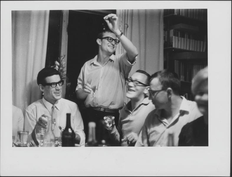 At the wedding of a physicist, 1967, Moscow region, town. Protvino - Black and white photo, Old photo, the USSR, История России, 60th, History of the USSR