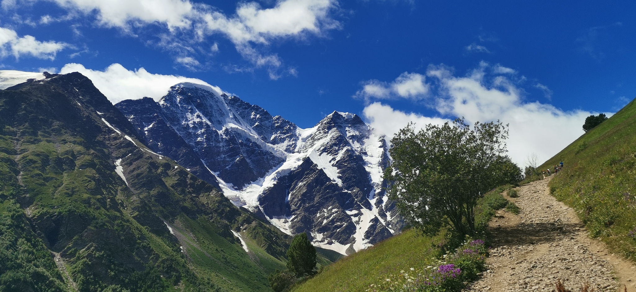 A walk to the lake donguz orun kel - My, Hike, The mountains, Tourism, Mountain tourism, Lake, Caucasus, Elbrus, Donguz, North Caucasus, The rocks, Camping