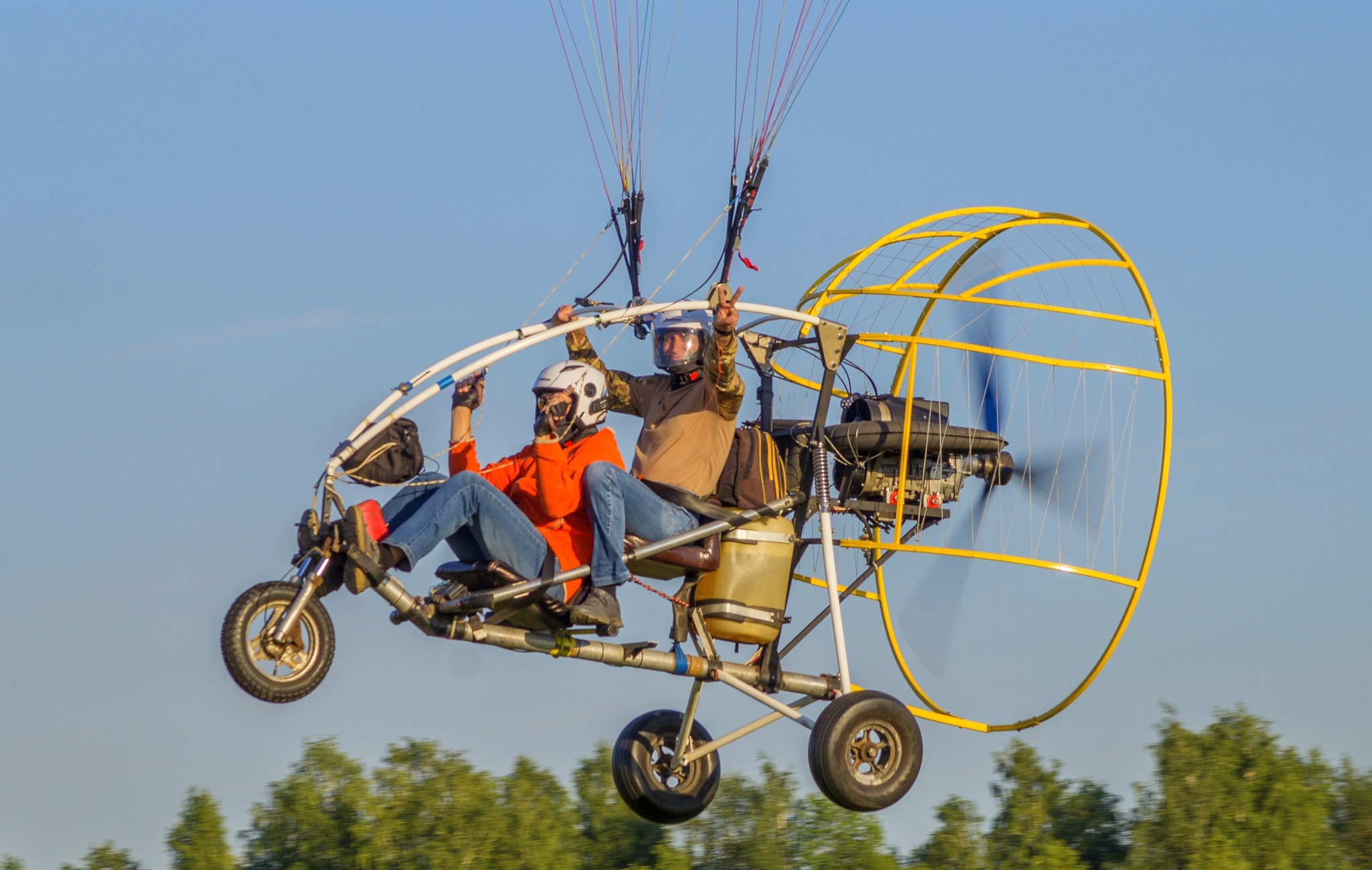 Evening paraglider over Kirov - My, Paragliding, View from above, Flight, Beautiful, Kirov, Longpost, Small aircraft