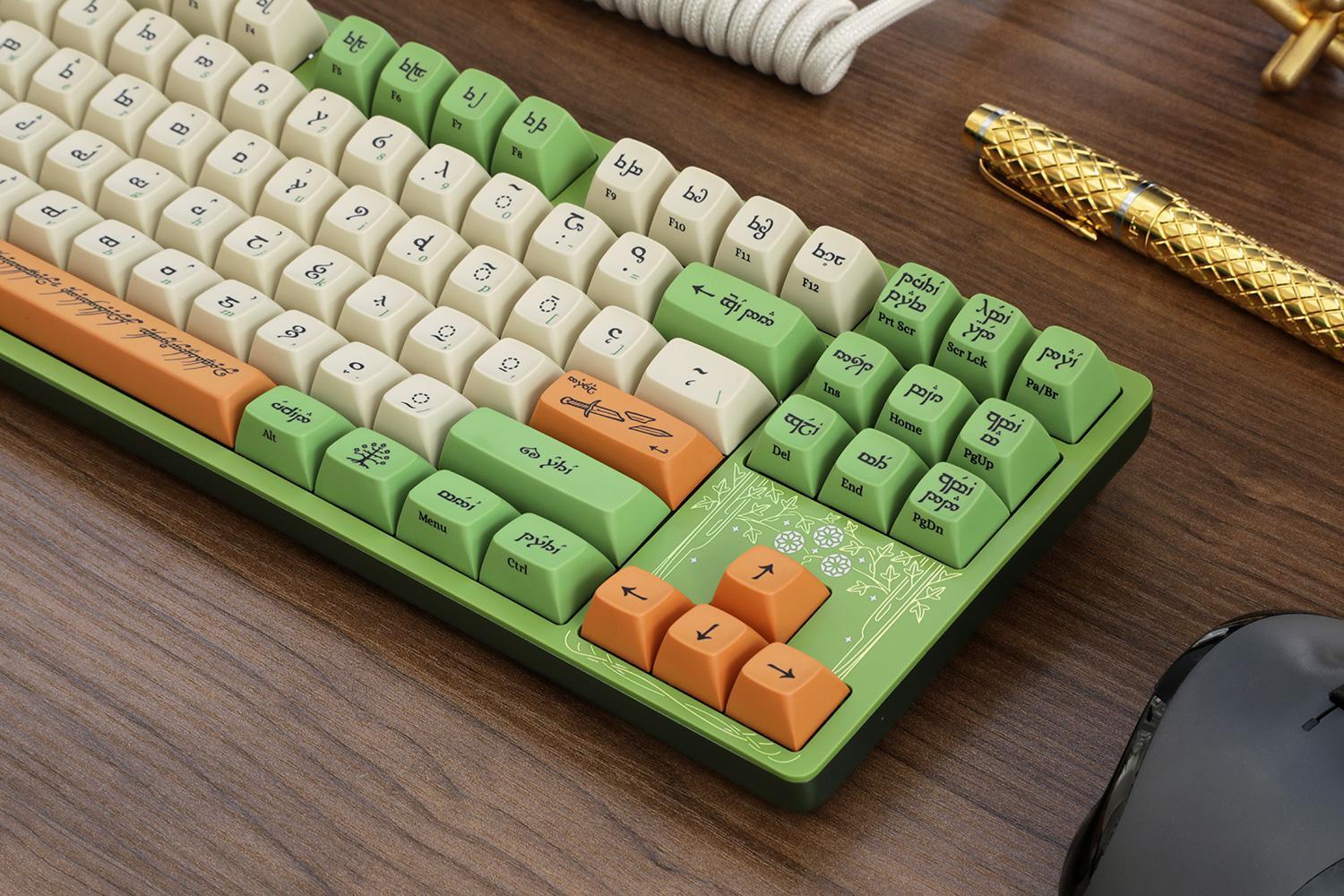 Elvish and Dwarven keyboard - Lord of the Rings, Tolkien, Fantasy, Keyboard