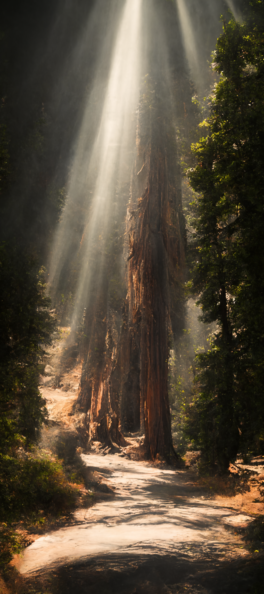 midjourney. Sequoia National Park - My, Midjourney, Нейронные сети, Art, USA, National park, Nature, Longpost